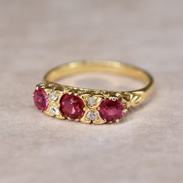 Edwardian Ruby & Diamond Ring