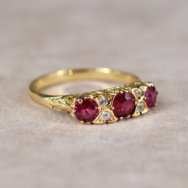 Edwardian Ruby & Diamond Ring