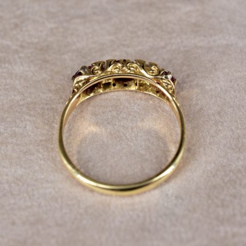 Edwardian Ruby & Diamond Ring