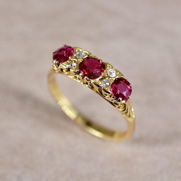 Edwardian Ruby & Diamond Ring