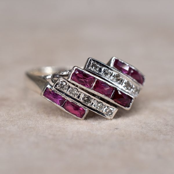 Art Deco Ruby & Diamond Ring