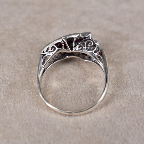 Art Deco Ruby & Diamond Ring