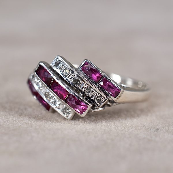 Art Deco Ruby & Diamond Ring