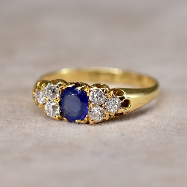 Victorian Sapphire & Diamond Ring