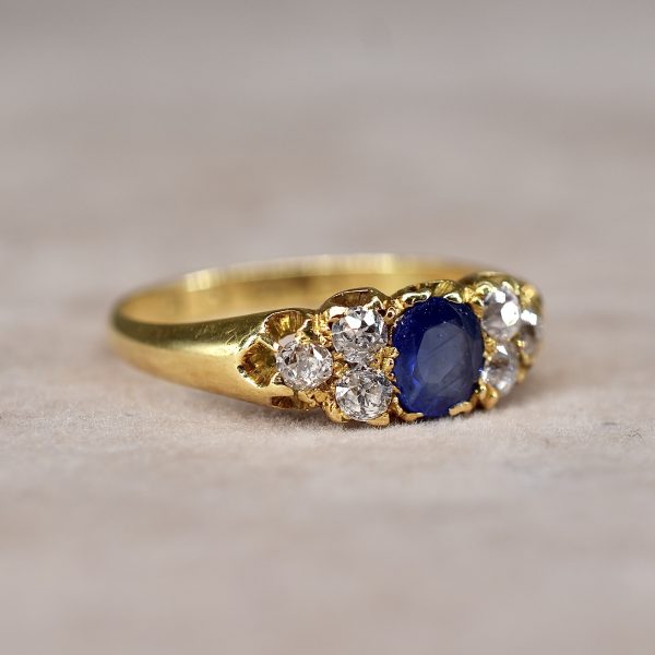 Victorian Sapphire & Diamond Ring
