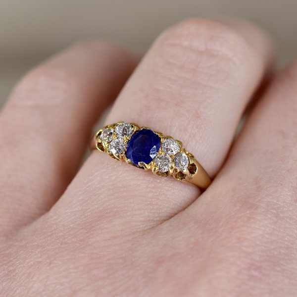 Victorian Sapphire & Diamond Ring