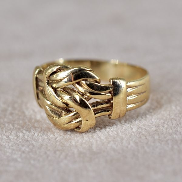 Vintage Double Knot Signet Ring