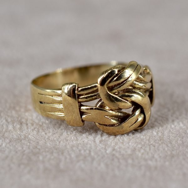 Vintage Double Knot Signet Ring