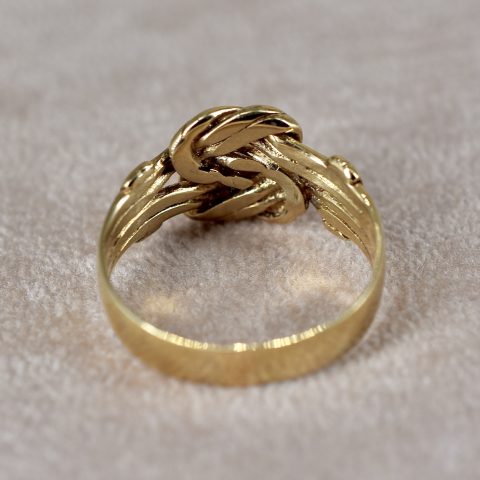 Vintage Double Knot Signet Ring