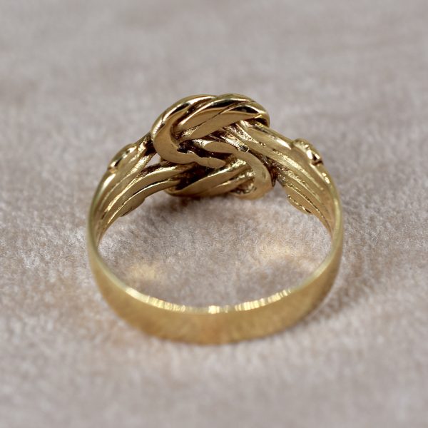 Vintage Double Knot Signet Ring