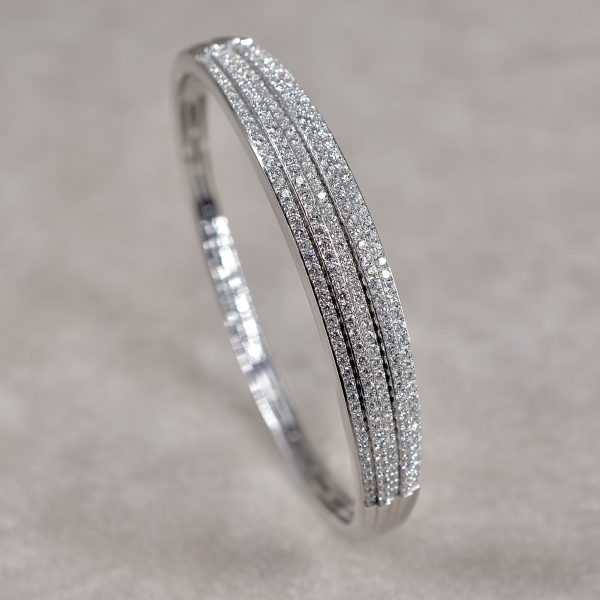 Diamond Multi-Row Bangle