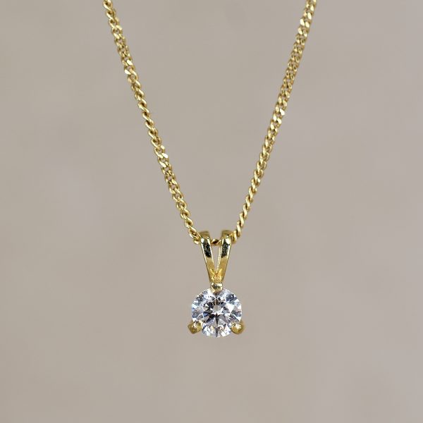 Round Brilliant 0.50ct Diamond Necklace