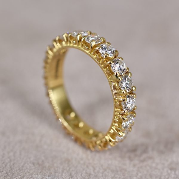 Vintage Round Brilliant 2.00ct Diamond Full Eternity