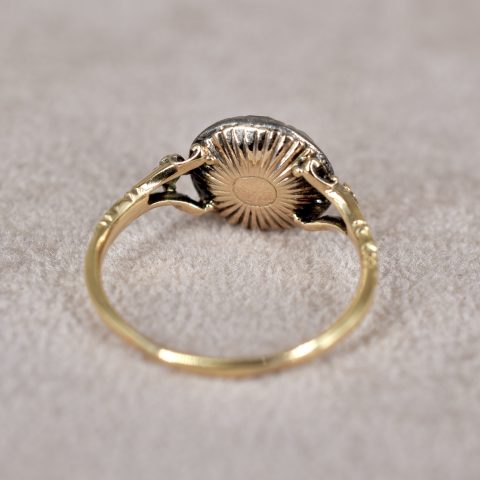 Georgian Old Mine Diamond Cluster Ring