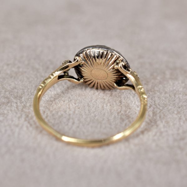 Georgian Old Mine Diamond Cluster Ring