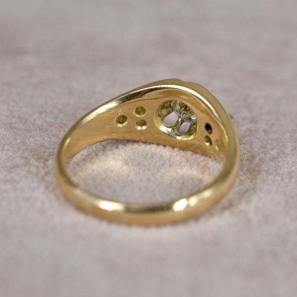 Vintage Gypsy Set 0.55ct Diamond Ring