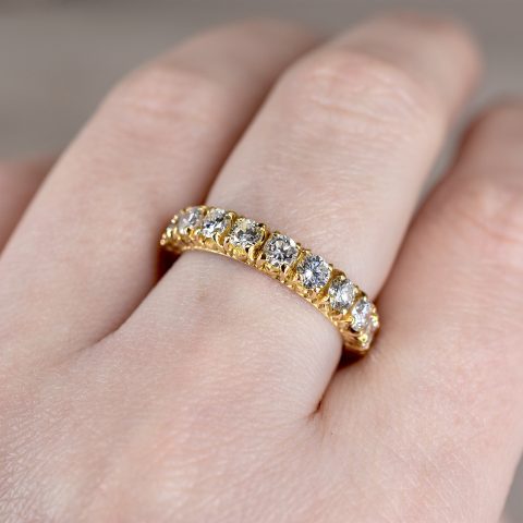 Vintage Round Brilliant 2.00ct Diamond Full Eternity