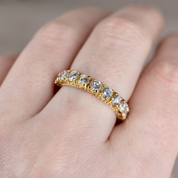 Vintage Round Brilliant 2.00ct Diamond Full Eternity