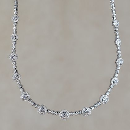 Diamond Halo Necklace