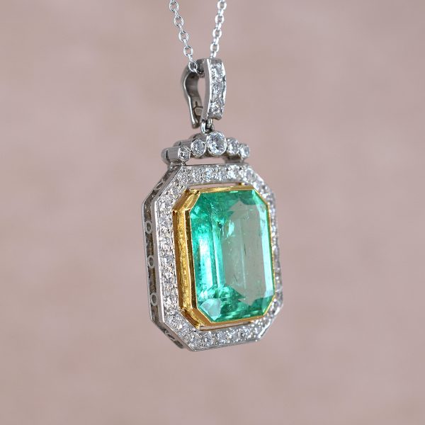 Emerald & Diamond Necklace