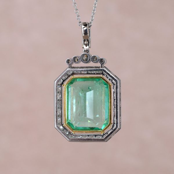 Emerald & Diamond Necklace
