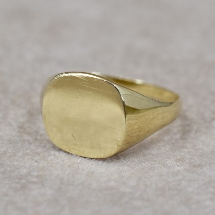 Vintage Cushion Signet Ring