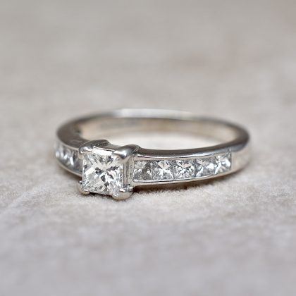 Princess 0.95ct Diamond Solitaire