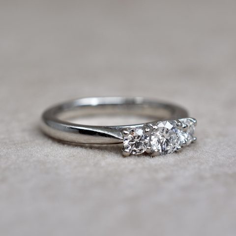 Round Brilliant 0.40ct Diamond Trilogy