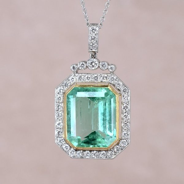 Emerald & Diamond Necklace
