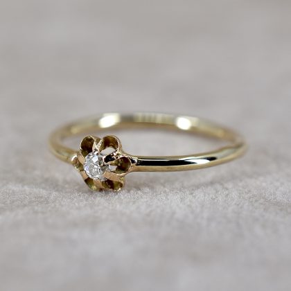 Reworked Diamond Buttercup Ring