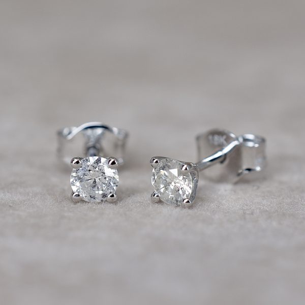 Round Brilliant 0.49ct Diamond Studs