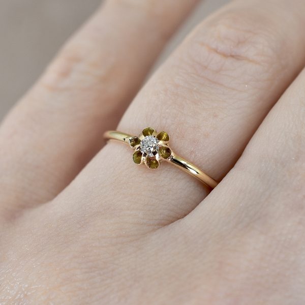 Reworked Diamond Buttercup Ring