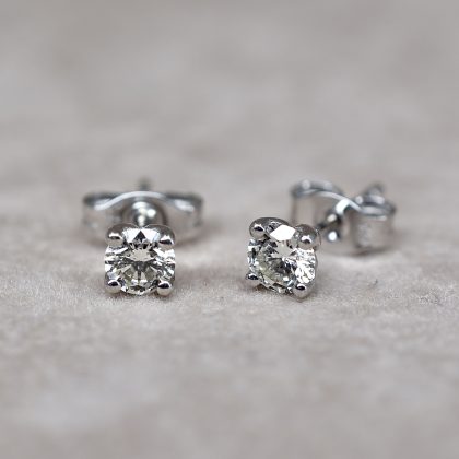 Round Brilliant 0.40ct Diamond Studs