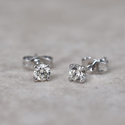 Round Brilliant 0.34ct Diamond Studs
