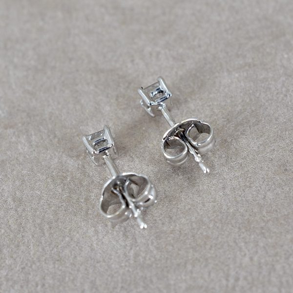 Princess Cut 0.26ct Diamond Studs