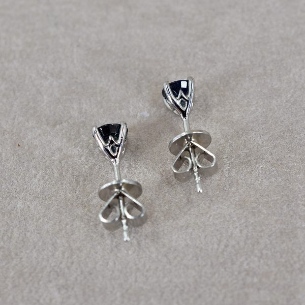 Bi-Colour Sapphire Solitaire Studs