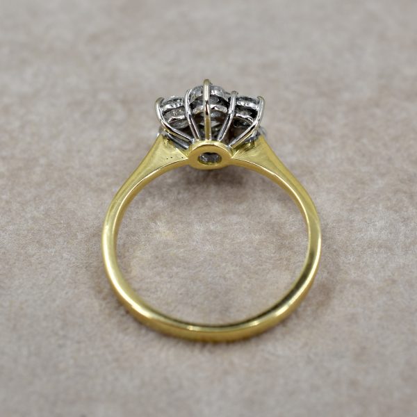 Vintage Diamond Flower Cluster Ring