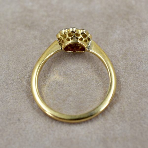Vintage Diamond Flower Cluster Ring