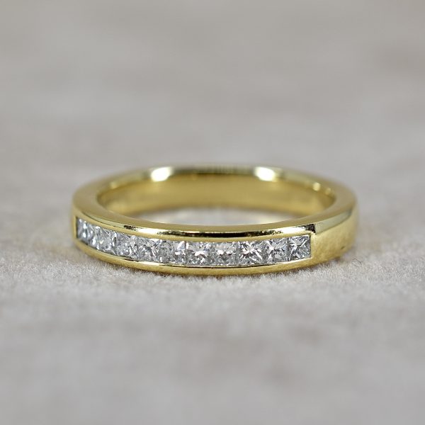 Princess Cut 0.40ct Half Eternity