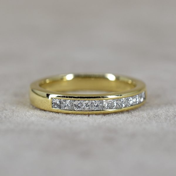 Princess Cut 0.40ct Half Eternity