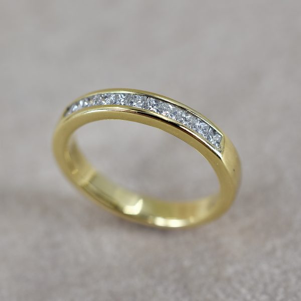 Princess Cut 0.40ct Half Eternity